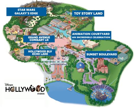 Map of Disney Hollywood Studios